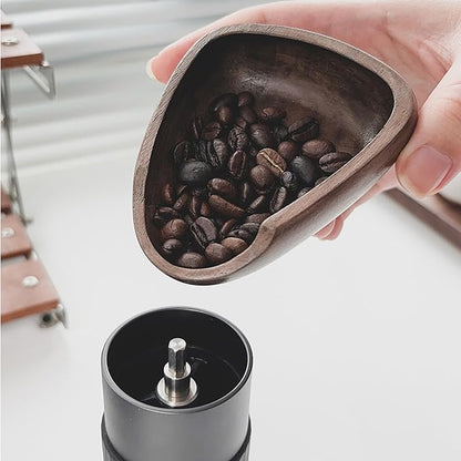 Coffee Bean Sabeli Wood Set:Bean Bowl,Spray Bottle,Measuring Spoon for Milk Tea & Coffee