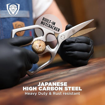 Dalstrong Kitchen Scissors — Japanese Stainless Steel Shears, Ambidextrous, Detachable for Cleaning — For Spatchcocking Chicken, Trimming Herbs, Pizza, Flatbread & Package Opening - Image 3