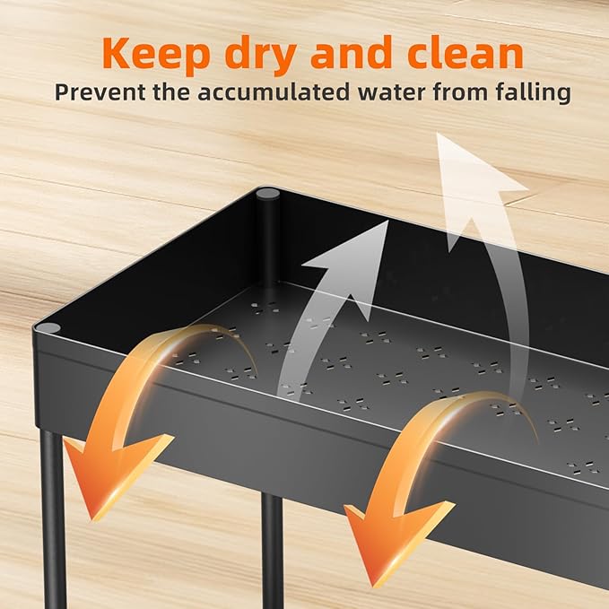 Simple Trending 3 Pack Under Sink Organizer, Pull-Out Cabinet Organizer Drawer, 2 Tier Multi-Purpose Slide Out Storage Shelf for Kitchen Bathroom, Black - Image 5
