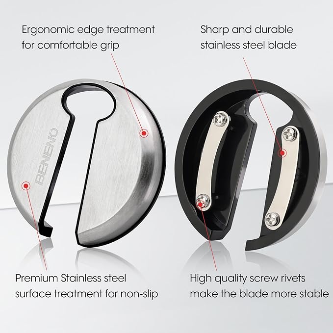 Beneno Multifunctional Wine Bottle Opener Gift Wing Corkscrew, Foil Cutter, Vacuum Stopper & Aerator Pourer, Perfect for Wine Lovers Man Woman, Elegant Black - Image 8