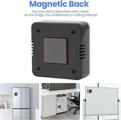 Kitchen Timers for Cooking, Chef Cooking Timer Clock with Loud Alarm,100% Mechanical Desk Timer - No Batteries Required - Magnetic Backing, Exquisite Stainless Steel Body - Countdown Reminder Magnetic - Image 3