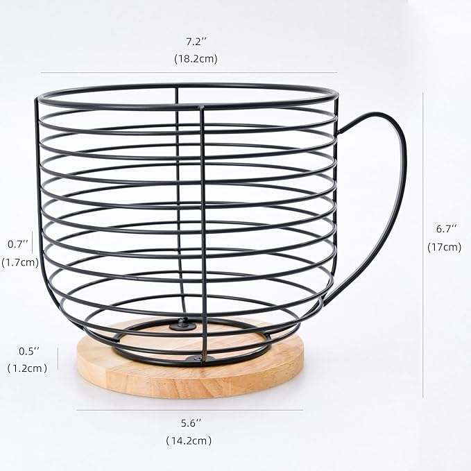 Large Capacity Coffee Pod K Cup Holders - Storage Organizer - Black Wire Rack - Coffee Bar Accessories - Image 2