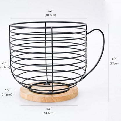 Large Capacity Coffee Pod K Cup Holders - Storage Organizer - Black Wire Rack - Coffee Bar Accessories - Image 2