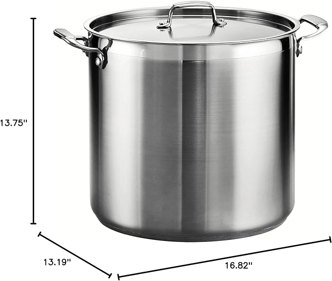 Tramontina Gourmet Stainless Steel 24-Quart Extra Large Stock Pot with Lid - Image 10