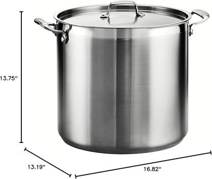Tramontina Gourmet Stainless Steel 24-Quart Extra Large Stock Pot with Lid - Image 10