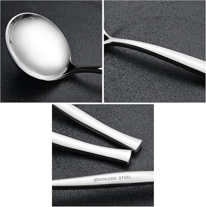 Small Stainless Steel Gravy Soup Ladles, Gravy Ladle Spoon, 8 Pieces - Image 3