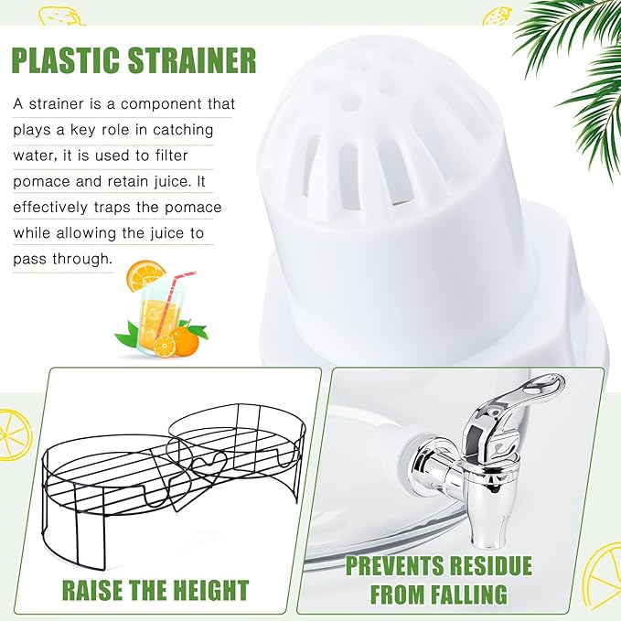 Honeydak 2 Pack 4 Gallon Glass Beverage Dispenser with Stand and Spigot Leakproof Glass Drink Beverage Storage for Valentine's Parties Mason Jar Dispenser with Lids