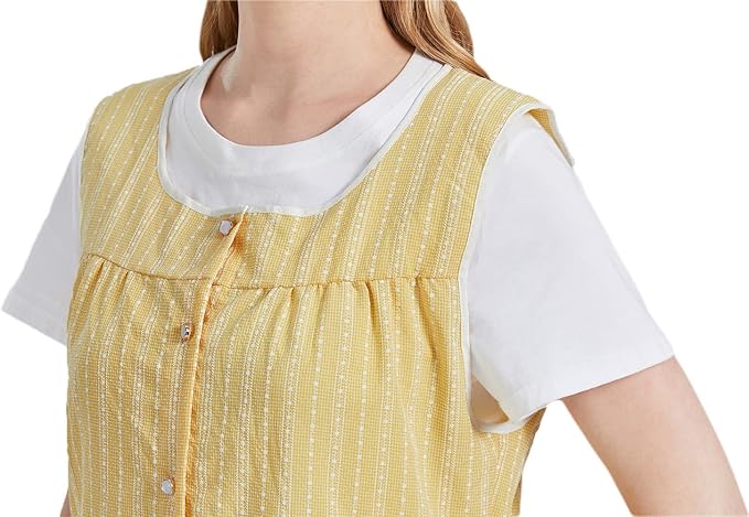 Nanxson Cobbler Aprons for Women with Pockets Smock Apron with Buttons for Cooking Chef Kitchen CF3152