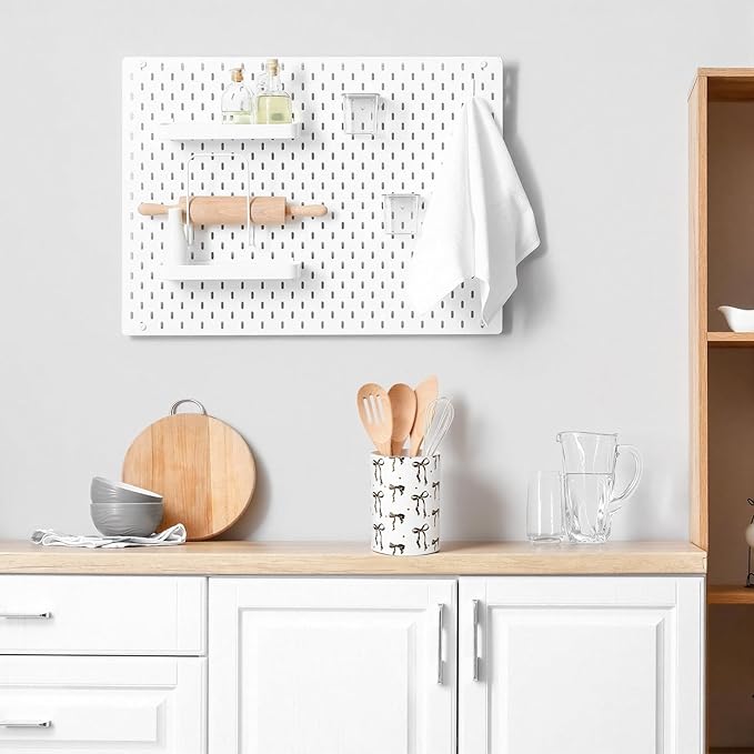 WILLBOND Leopard Print Bow Kitchen Decor Acrylic Kitchen Utensil Holder Crock Spoon Organizer for Countertop Table Decor Coffee Spoon Holder Jar for Cooking Tools