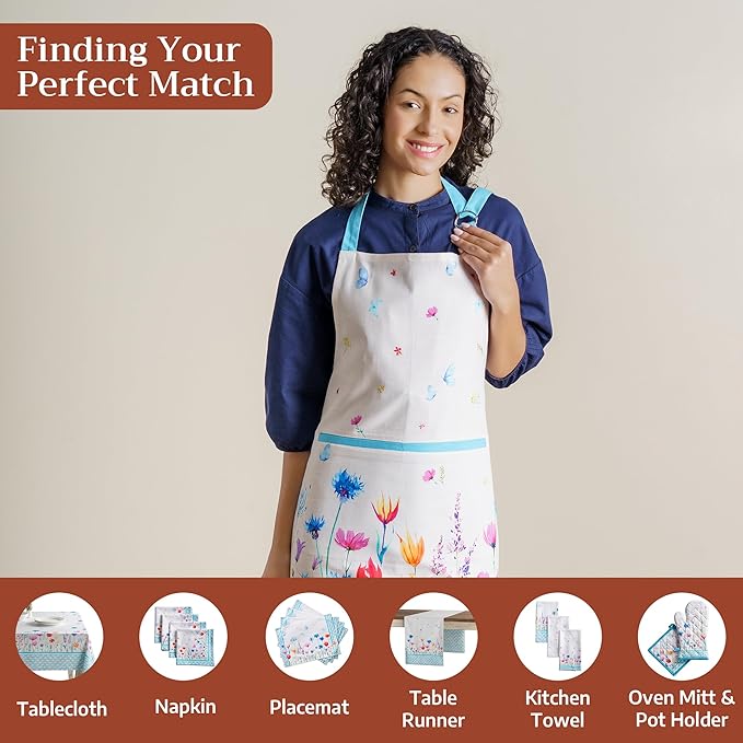 Maison d' Hermine 100% Cotton Apron for women with Pocket Kitchen Chef Apron for Men Cooking Mothers Day Gifts - Image 4