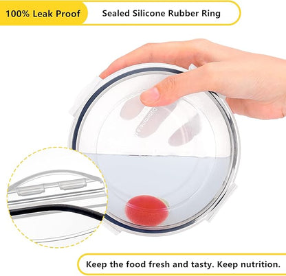34 PCS Food Storage Container with Lid (17 Lids & 17 Containers) - Reusable Plastic Food Containers for Kitchen Storage and Organization BPA-Free Leakproof Meal Prep Container with Labels & Pen - Image 5