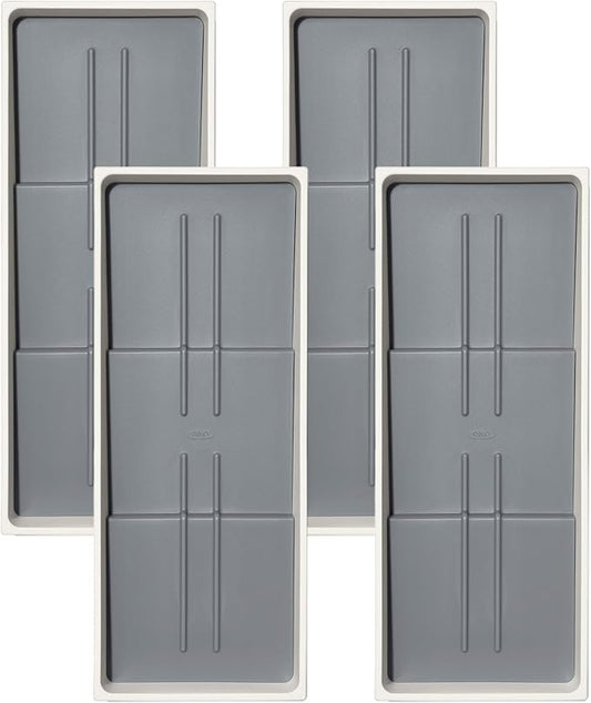 OXO Caddy, Spice Drawer Organizer, White | Good Grips | Compact | Pack of 4 by OXO