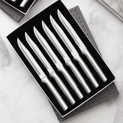 Rada Cutlery Six Utility/Steak Knives Gift Set (S06), 6-Piece Knife Set, Stainless Steel Blades, Silver Handle