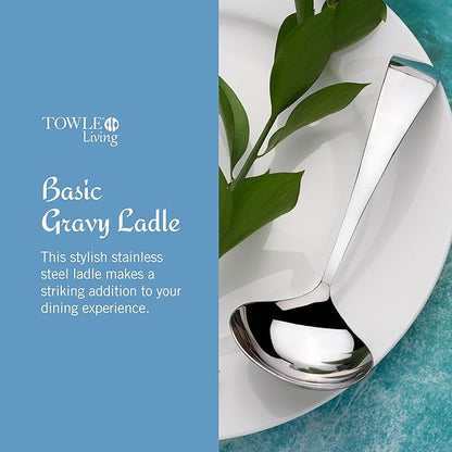 Towle Living Basic Serving Gravy LadleServing Utensil, Silverware - Image 2