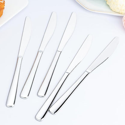 36 Pieces Butter Knives Set - 9 Inches Butter Knife, Food Grade Stainless Steel Dinner Knives Set, Mirror Polished Knife Silverware for Home, Restaurant, Kitchen, Dishwasher Safe
