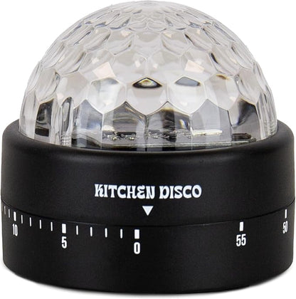 Gift Republic Kitchen Disco Light Up Timer – 60-Minute Countdown, Plays 2 Disco Tunes, Lights Up, Fun Cooking Accessory and Kitchen Gadget for Music Lovers