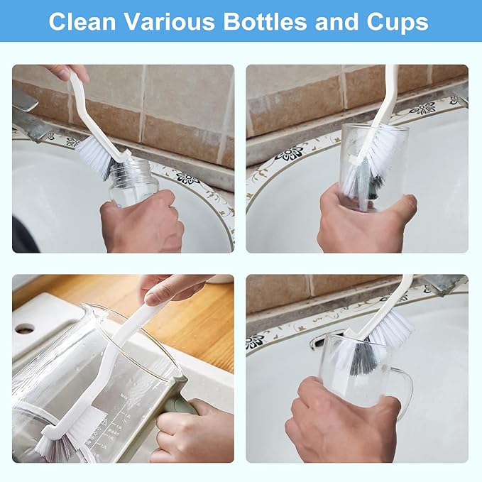 Dfacio 11Pcs Crevice Cleaning Brush Set, Hard Bristle Cleaning Supplies for Kitchen, Bathroom, Corner, Grout, Sink - Image 5