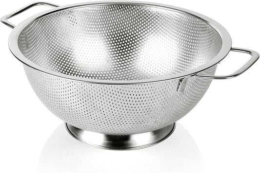 Gulex Colander Stainless Steel 3-Quart, Strainer for Kitchen Food, Dishwasher Safe by Gulex