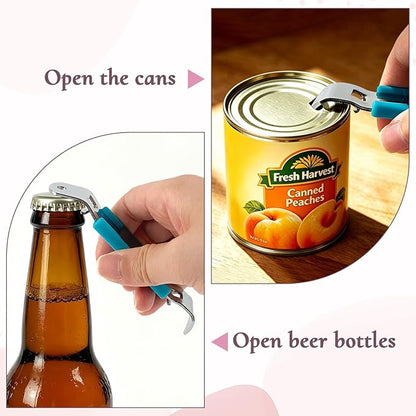 KTOJOY 3 PCS Magnetic Bottle Openers, Stainless Steel Small Can Tapper, Can Openers Classic Beer Opener with Magnet for Camping and Traveling