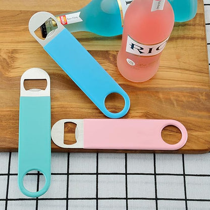 KTOJOY 3 Pack Heavy Duty Stainless Steel Flat Bottle Opener, Solid and Beer Openers, 7 inches - Image 4