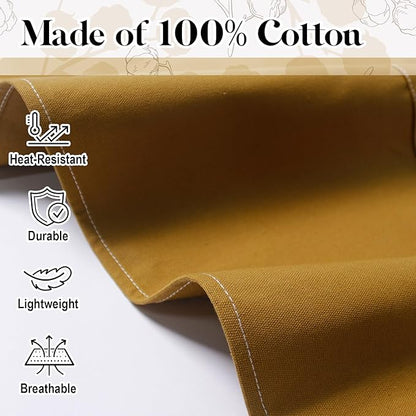 Plus Size Kitchen Apron for Men Women, Cross Back Cotton Canvas Chef Apron - Image 5