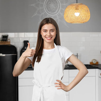 Avalon Kitchen Aprons for Men - 100% Polyester Chef Apron Women with Extra Long Ties - Cooking Aprons for Women & Mens Apron - Image 4