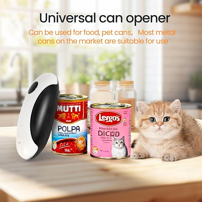 Rechargeable Electric Can Opener, Hands Free for seniors，Food Safe Automatic Can Opener with Smooth Edge,Easy to Use,Works with All Standard Cans - Image 5