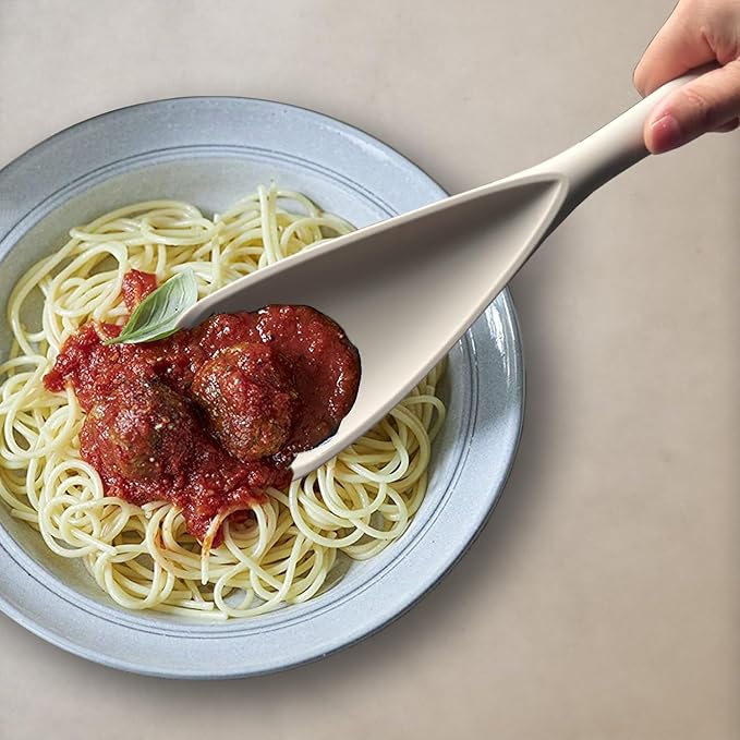 Silicone Spatula Spoon, Great for Both Cooking and Serving Durable BPA-Free Matte Black Silicone, Seamless Design, Safe for Nonstick Cooking Surfaces, 2-Pcs, Khaki - Image 6