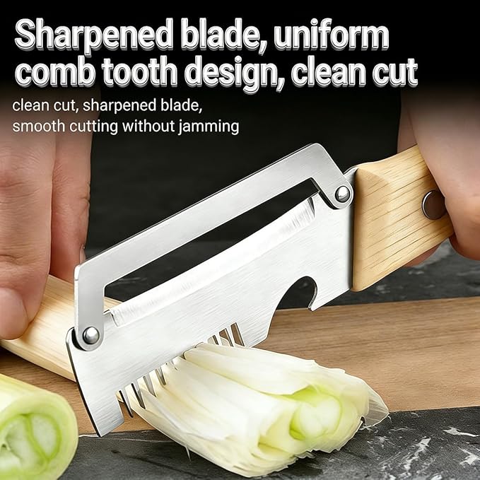 Multifunctional Vegetable Peeler for Kitchen, 2026 New 3 in 1 Stainless Steel Blade with Wooden Handle and Bottle Opener, Ultra-Sharp Kitchen Tool for Fruits and Vegetables