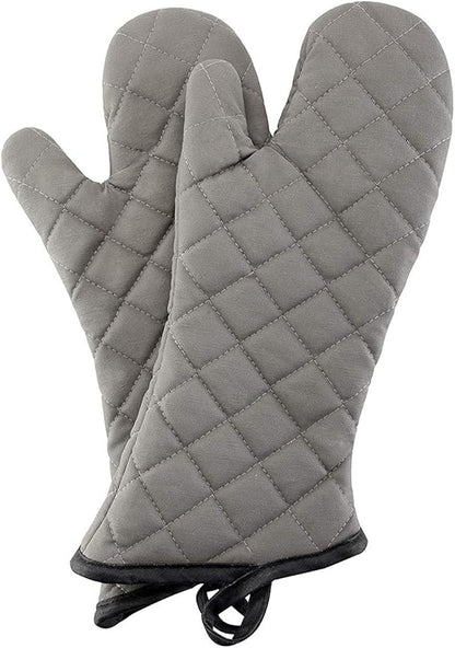 ARCLIBER Oven Mitts 1 Pair of Quilted Terry Cloth Cotton Lining,Extra Long Professional Classic Oven Mitt Heat Resistant Kitchen Oven Gloves,16 Inch by ARCLIBER