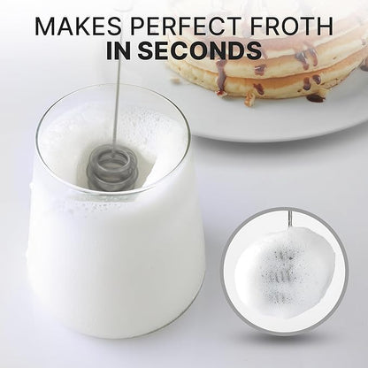 Zulay Kitchen Patented Tornado Triple Whisk Milk Frother with 4 Duracell Batteries – Handheld Foam Maker for Coffee, Lattes, Matcha & Hot Chocolate – Rich, Creamy Froth in Seconds - Nature's Sunrise - Image 2