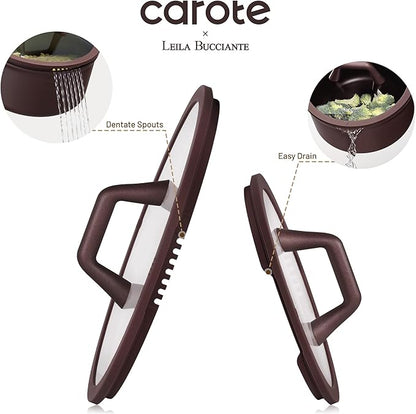 CAROTE 31PCS Pots and Pans Set, Nonstick Cookware Set Kitchen Non Stick Induction Titanium Cookware Non-toxic Granite Cooking set, PFOA Free - Image 3