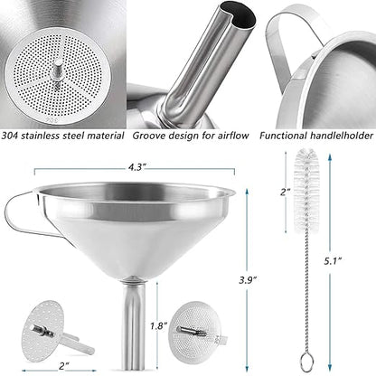 LCD 3D Printer Accessories Resin Tool Kit Includes Stainless Steel Funnel, Resin Filter, Silicone Pad, Photosensitive Resin Bottle, Basic Tools for SLA/DLP Printing