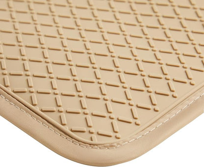 Ohocut Beige Checkered Pot Holder, Checkerboard Potholders for Kitchen, Silicone Pot Holders with Pocket for Kitchen Clearance 2 Pack Set, Hot Pads and Oven Mitts for Cooking Baking - Image 6