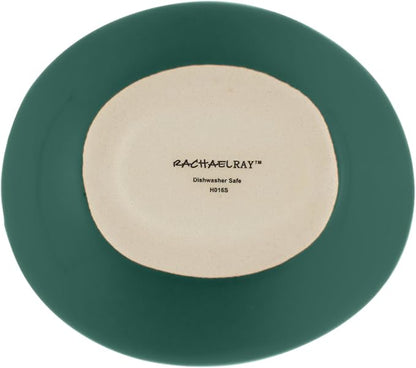 Rachael Ray Solid Glaze Ceramics EVOO Olive Oil Bottle Dispenser with Spout - 24 Ounce, Dark Green - Image 3
