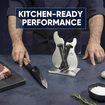 VQ-5 Professional Knife Sharpener | 3-Action Streamlined Guitar Design for Effortless Knife Sharpening - The Ultimate Tool for Precision 11 to 21 Degree Angles - Image 7