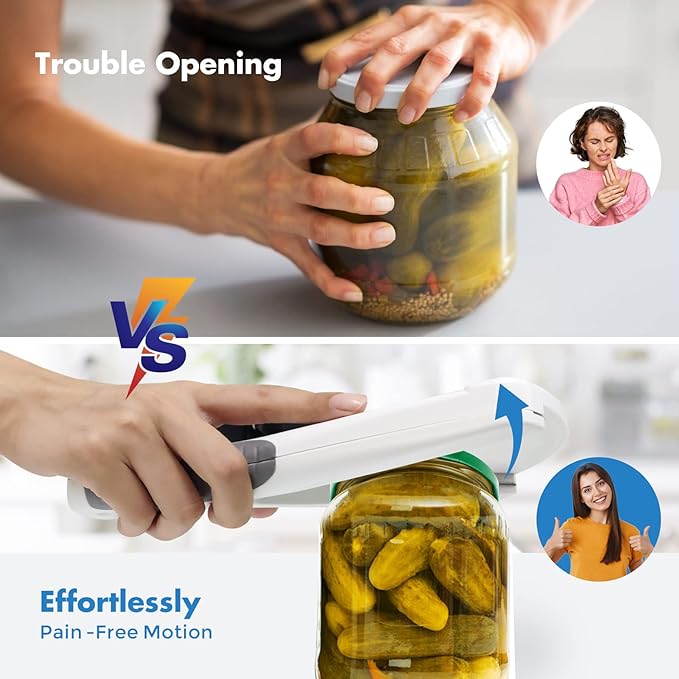 Jar Opener|Effortless Jar Opener for Weak Hands & Seniors With Arthritis Jar Lid Opener for Arthritic Hands- Opens Any Size Jar Gift for Seniors & Weak Hands - Image 2
