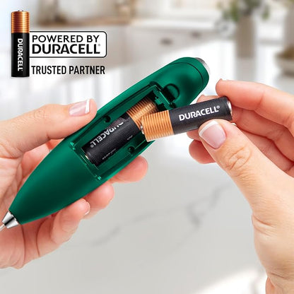 Zulay Kitchen Powerful Milk Frother Wand With 4 AA Duracell Batteries - Ultra Fast Handheld Drink Mixer - Electric Whisk Foam Maker for Coffee, Lattes, Cappuccino, Matcha & Creamer - Dark Green - Image 6