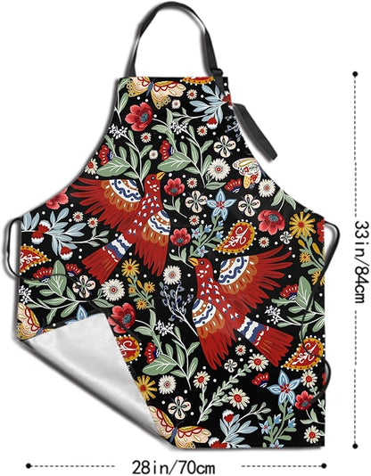 Funny Apron Polyester Grooming Aprons with Pocket for Cooking Kitchen Grilling Adults