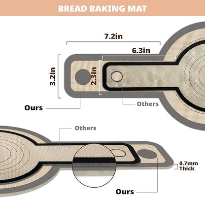 Koolstuffs Silicone Bread Sling for Dutch Oven, 2 PCS Non-Stick & Easy Clean Reusable Sourdough Mat, Sourdough Bread Baking Supplies, Tools ＆ Accessories - Image 4