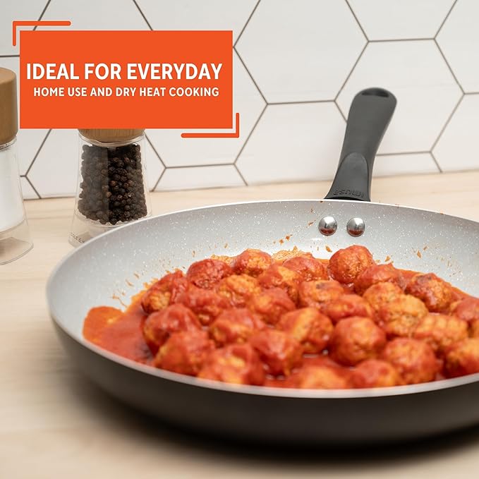 IMUSA 12" Premier Ceramic Nonstick Fry Pan with Cool Touch Handle, Matte Black - Image 7