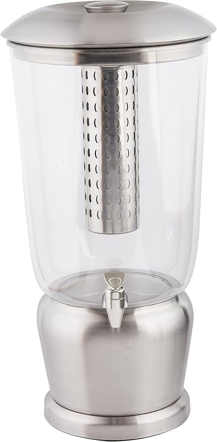 TableCraft 85 Large 5 Gallon Drink Dispenser with Fruit Infuser & Stand, BPA-Free Tritan & Stainless Steel, Ideal for Catering, Buffet, Home Use, Cold Beverage Dispenser - Image 2