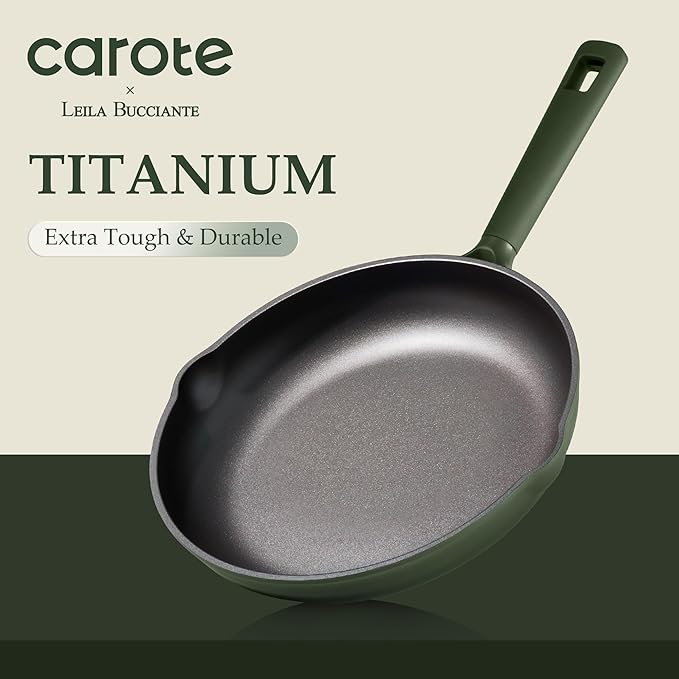 CAROTE 31PCS Pots and Pans Set, Nonstick Cookware Set Kitchen Non Stick Induction Titanium Cookware Non-toxic Granite Cooking set, PFOA Free - Image 4