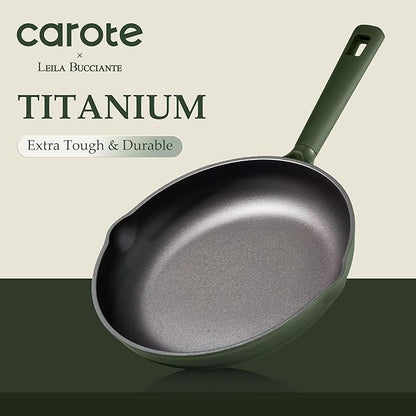 CAROTE 31PCS Pots and Pans Set, Nonstick Cookware Set Kitchen Non Stick Induction Titanium Cookware Non-toxic Granite Cooking set, PFOA Free - Image 4