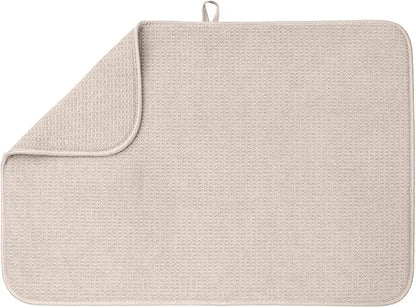 Bellemain XL Dish Mat Microfiber Dish Drying Mat, Super absorbent (Light Grey, 17" x 24") by Bellemain