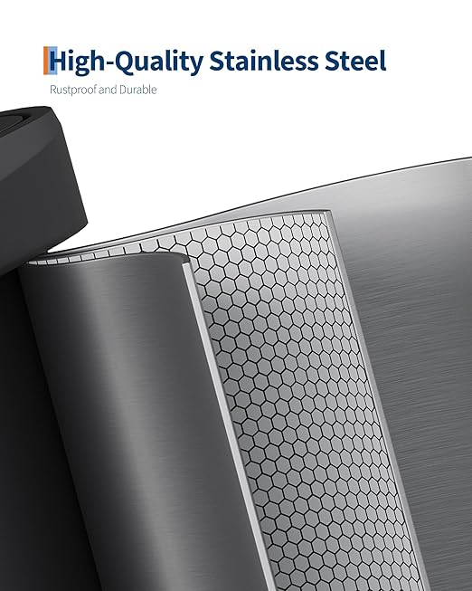 Garvee 16 gal / 60 L Stainless Steel Trash Can with Lid, Large Garbage Can for Kitchen, Rustproof Step-on Kitchen Metal Trash Bin with Liner Rim, Rear Handle, Soft Close Plastic Lid, Silver - Image 3