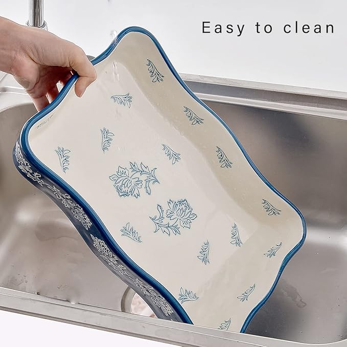 Wisenvoy Casserole dishes for oven Lasagna pan 2-Pcs Baking dish Casserole dish Baking dishes for oven Baking dish set - Image 4