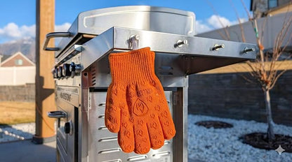Grill Armor Oven Gloves with Fingers – 932°F Heat, Fire & Cut Resistant Mitts for BBQ, Grill, Cooking, Grilling, Baking, Smoker & Fire Pit - Image 4