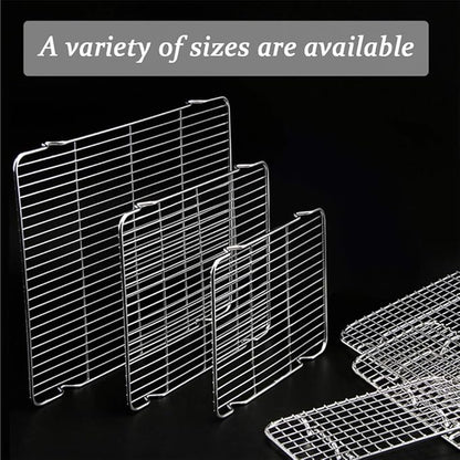 Cooling Rack with 4 Legs Heavy Duty Grill Net 7.9in x 12.4in Roasting Wire Grate Baking Racks, Fit Various Size Cookie Baking Sheet,Oven Dishwasher Safe(7.9"X12.4"31.5X20cm)