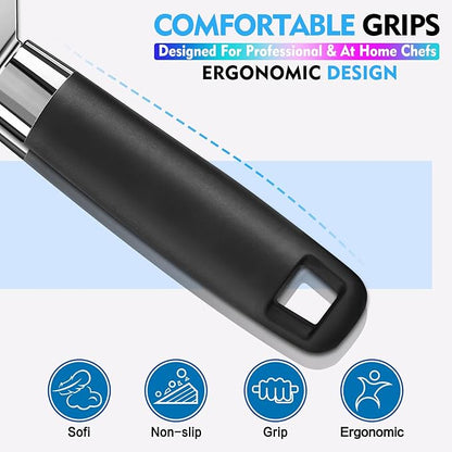 Can Opener Manual Heavy Duty Multifunctional with Magnet Lift [Ergonomic Curved Handle Grip] Stainless Steel, Arthritis-Friendly, Kitchen Tool for Seniors, Kitchen Essentials, Camping, Bottle Opener - Image 5